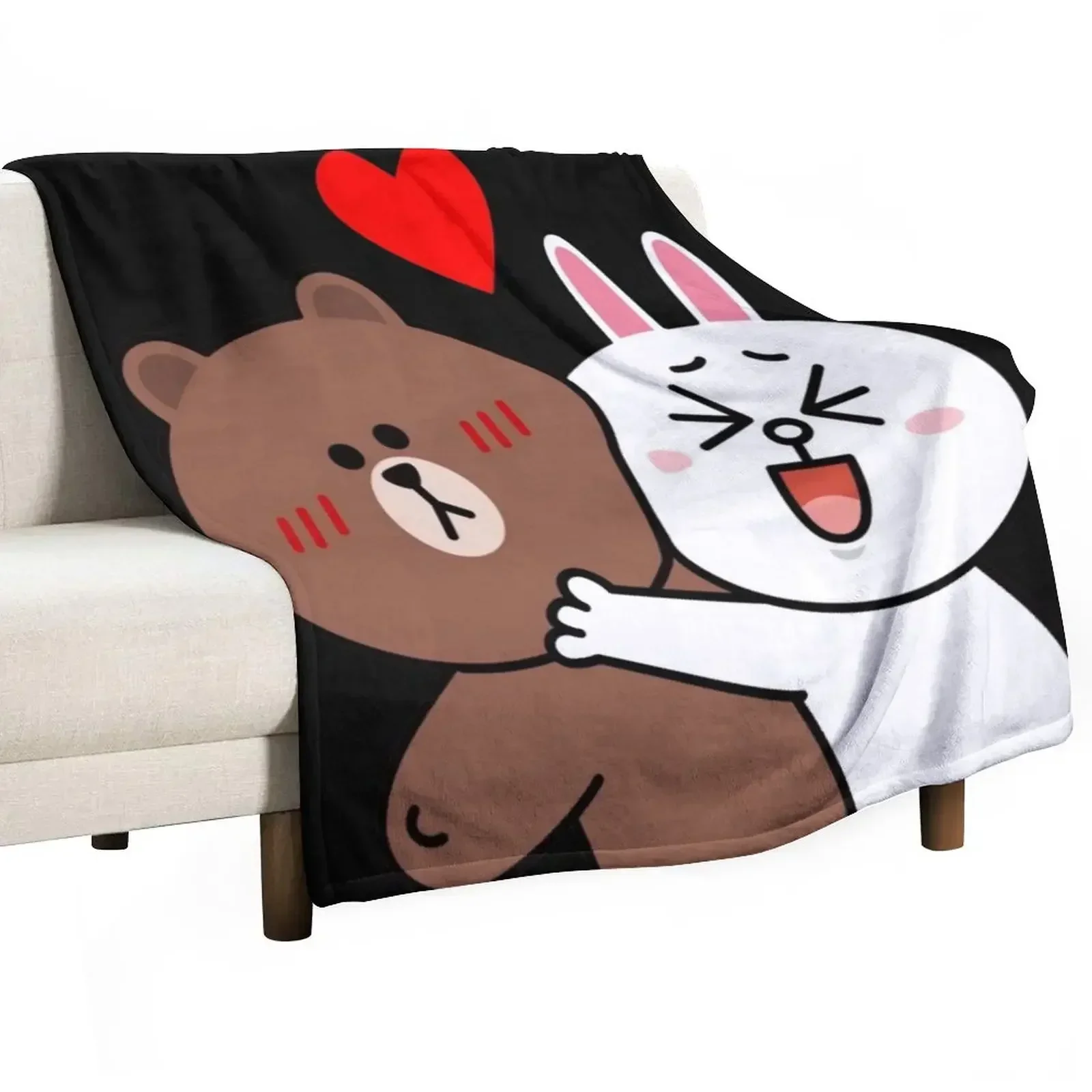 

Cute lovers forever Throw Blanket Tourist Retros Thermals For Travel funny gift Blankets