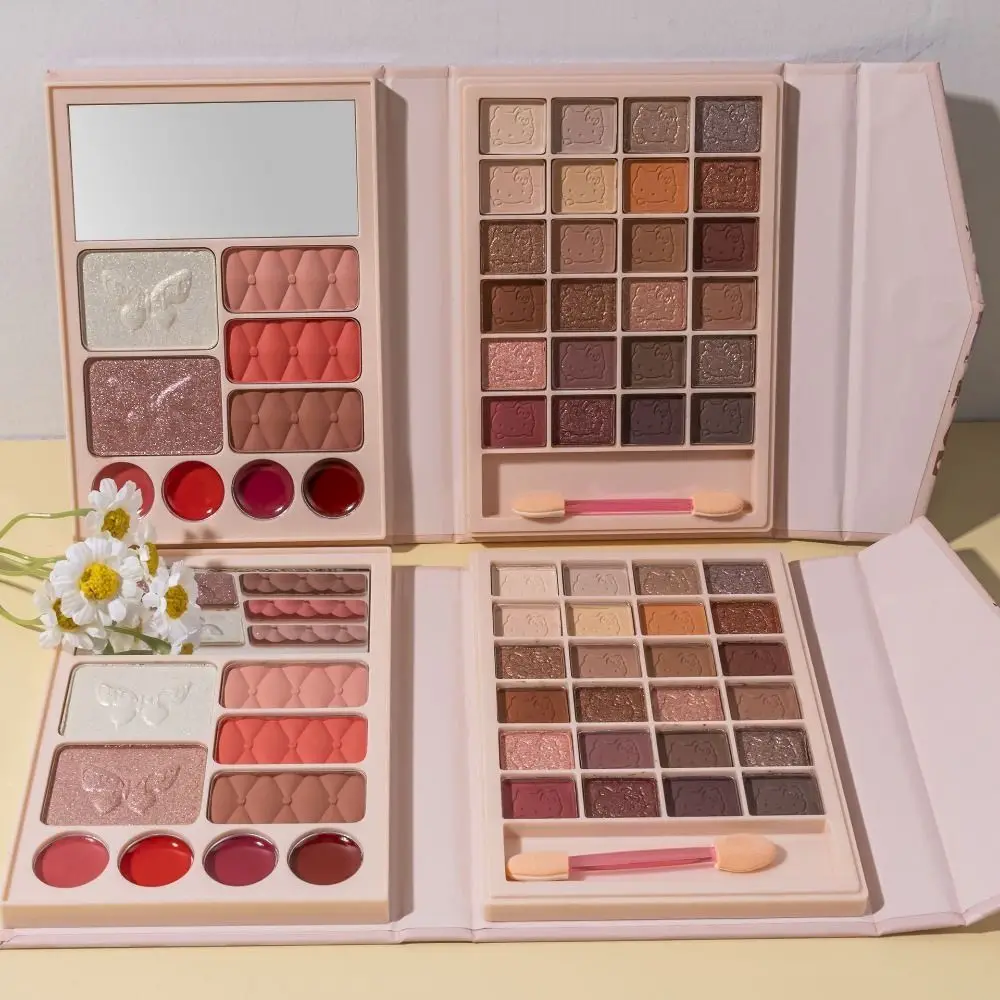 

All in One Travel Makeup Palette Kit with Makeup Mirror Matte Portable Face Makeup Set Lipsticks Blush