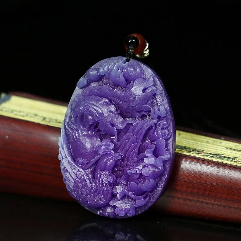 Violet Phoenix Play Peony Pendant Men's and Women's Pendant