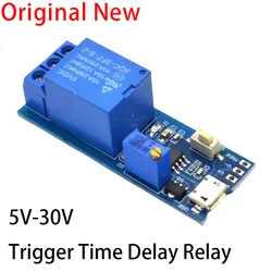 1PCS Wide Voltage 5V-30V Trigger Time Delay Relay Module Timer Module Delay Conduction Delay Switch