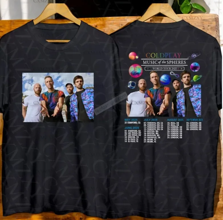 

Coldplay Music of the Spheres Tour 2025 Concert 100% Cotton T-Shirt
