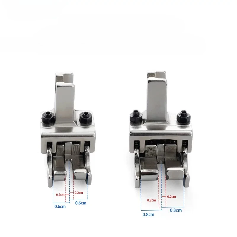 Industrial/Computer Flat Car Thick Material Double Rib Pressing Double Thread Presser Foot Sewing Machine Accessories view 5