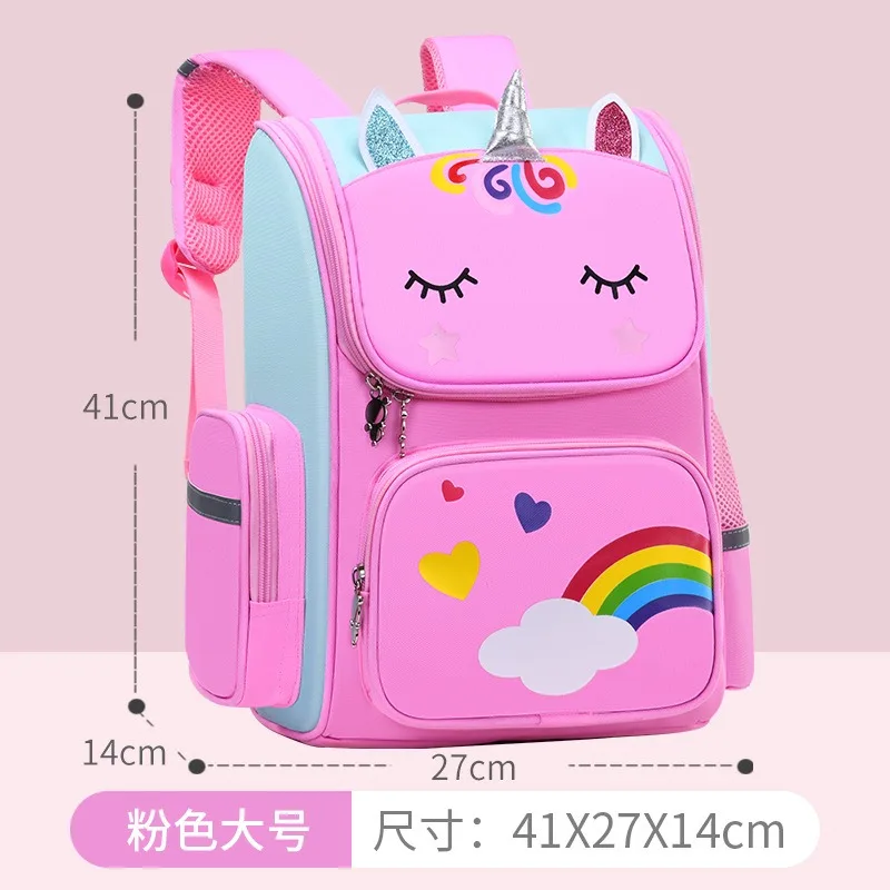 Kawaii Children\'s Space Backpack Primary and Secondary School Preschool Children Backpack for Girls Cute Waterproof Little Class