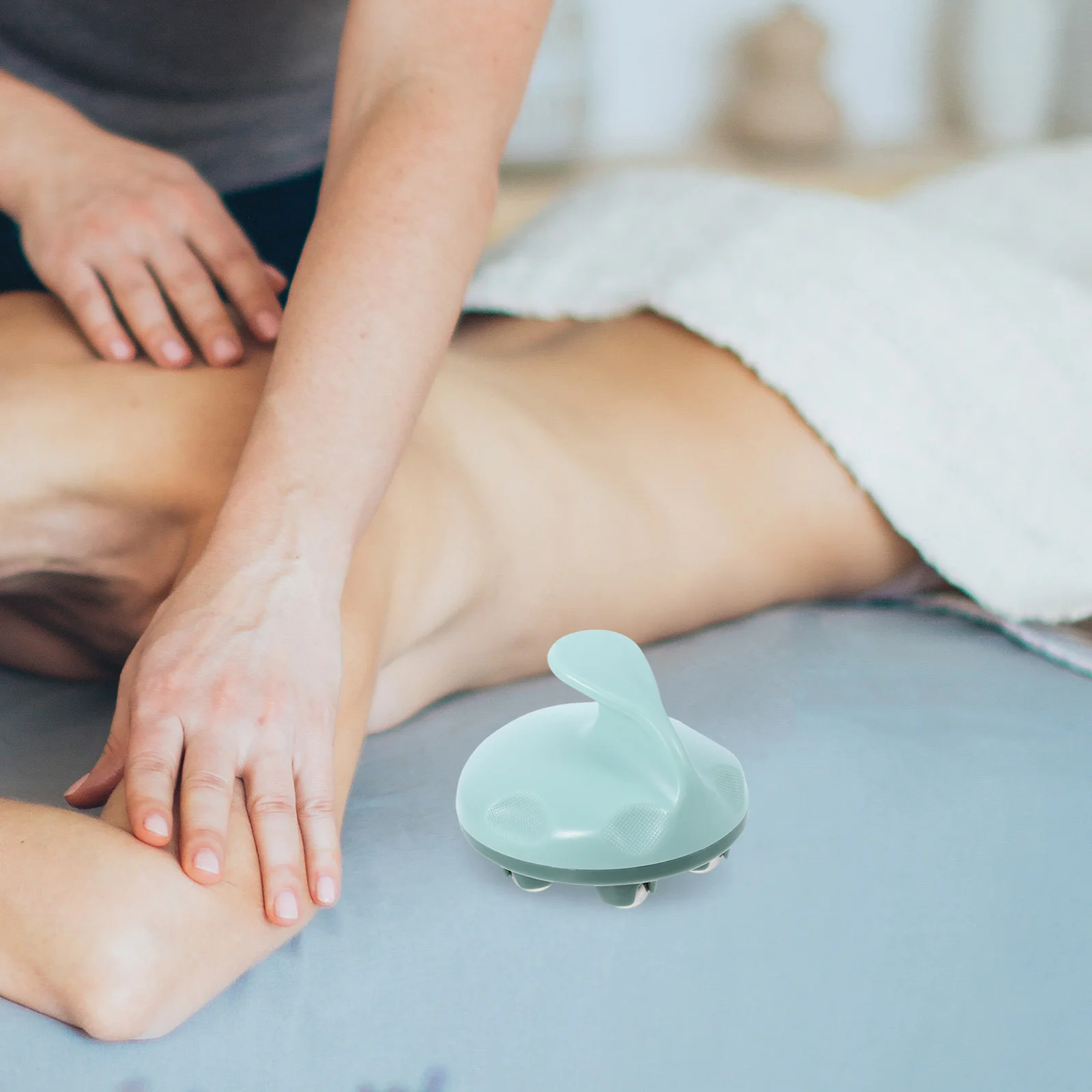 Escova de massagem abdominal para panturrilha, costas, estômago, massageador, bola de rolamento, portátil, reutilizável, ferramenta corporal de ponto de acupuntura