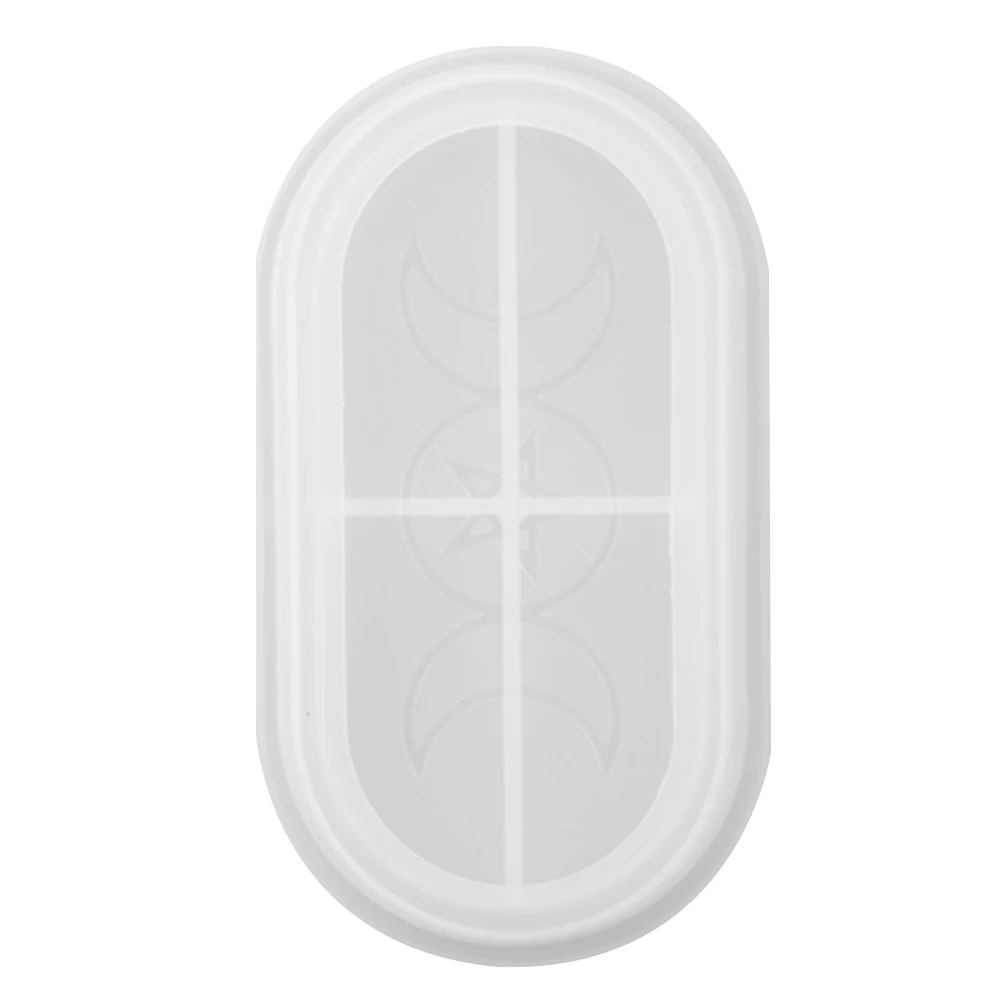 

Creative Double Moon Star Mold Silicone Plate Tray for DIY Resin Art Coasters Decorative Dishes Reusable Craft Moulds Homemade