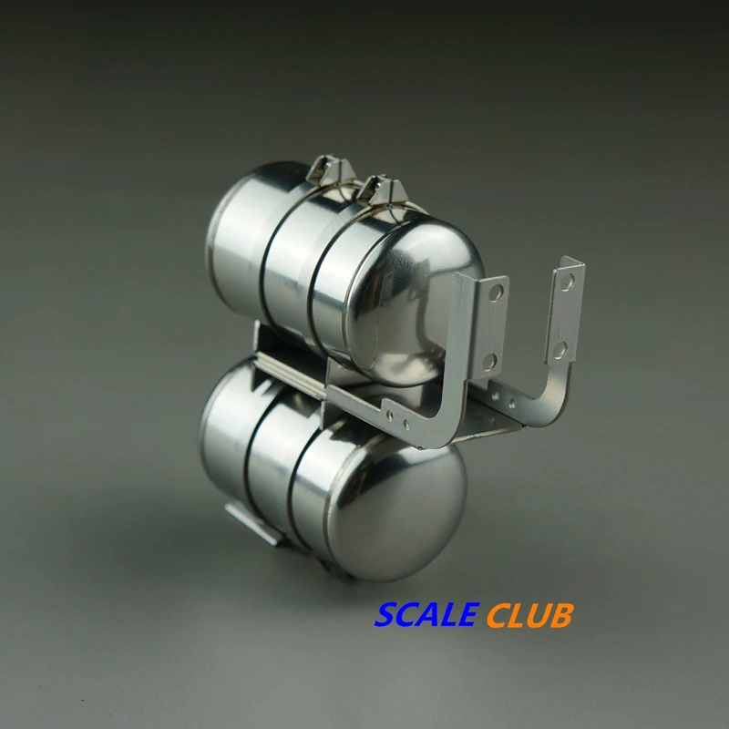 Scaleclub tamiya 1:14 caminhão de reboque caminhão basculante atualização metal duplo tanque gás acessórios diy