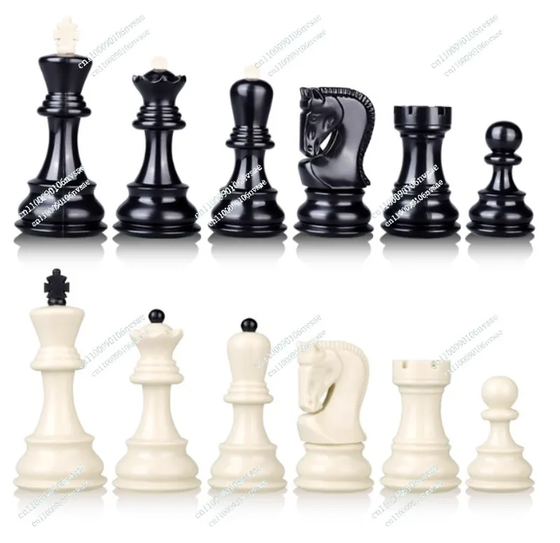 

Изысканные стандартные тяжелые пластиковые шахматные фигуры тубы, за исключением шахматной доски, немагнитные домашние развлекательные игры