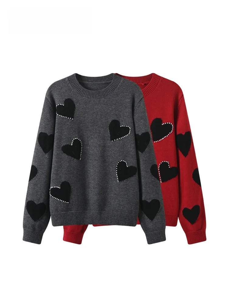 

plus Size Women's Long Sve round Ne Knitwear Casual Sle Faionable Autumn Winter Top Comfortable Fit Design Sensation