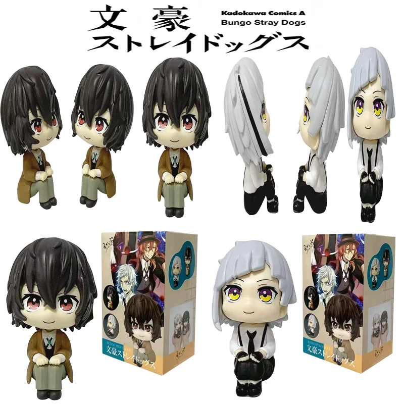 Nova figura Amine Bungou Stray Dogs LooK Up Dazai Osamu Nakajima Atsushi Action Figure Brinquedos Coleção de modelo de PVC Boneca Kwaii Q