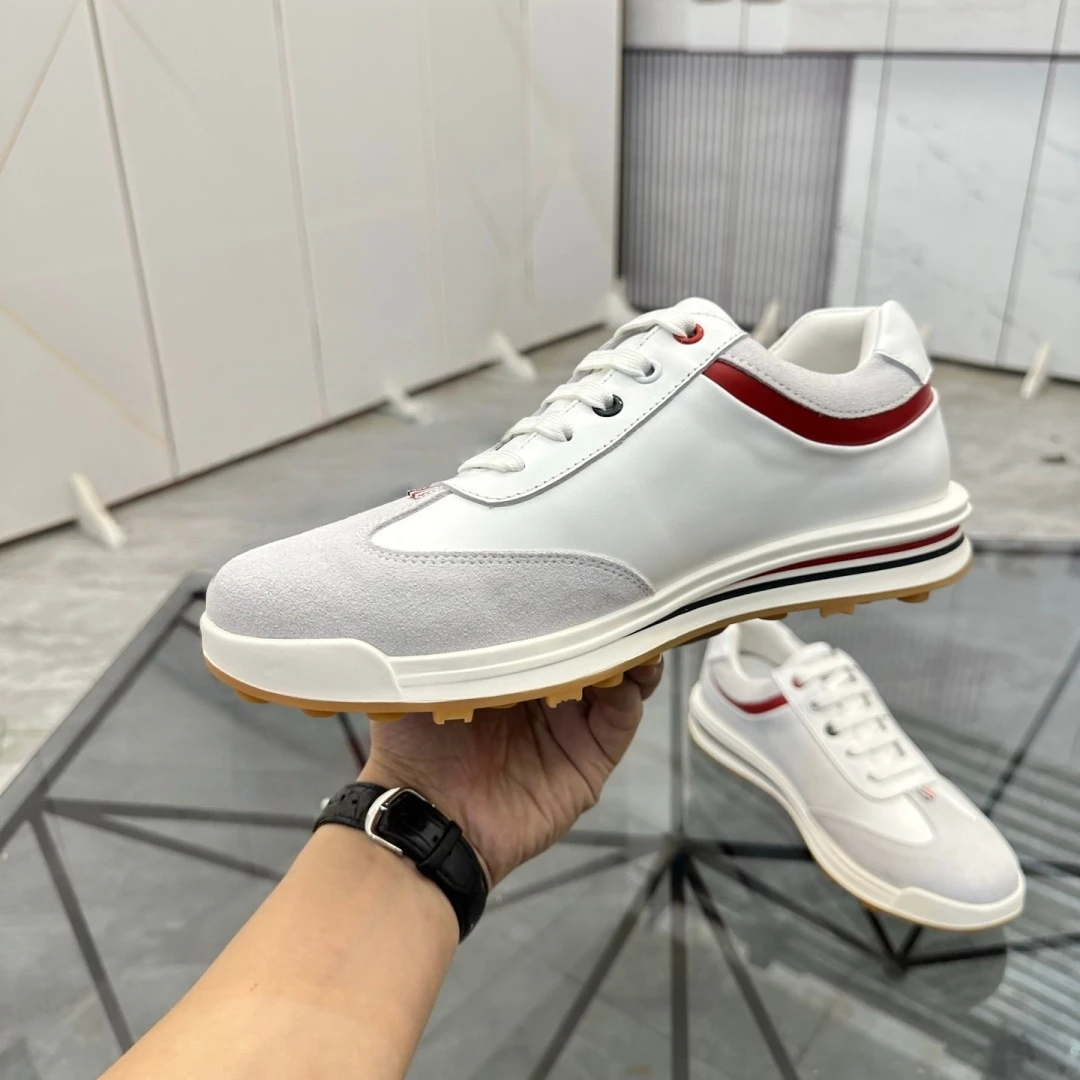 

Luxury Men's Shoes Trendy Sport Shoes Footwear Top-Grain Cowhide Suede Sheepskin Lining Holiday Gifts Handmade Casual Sneakers
