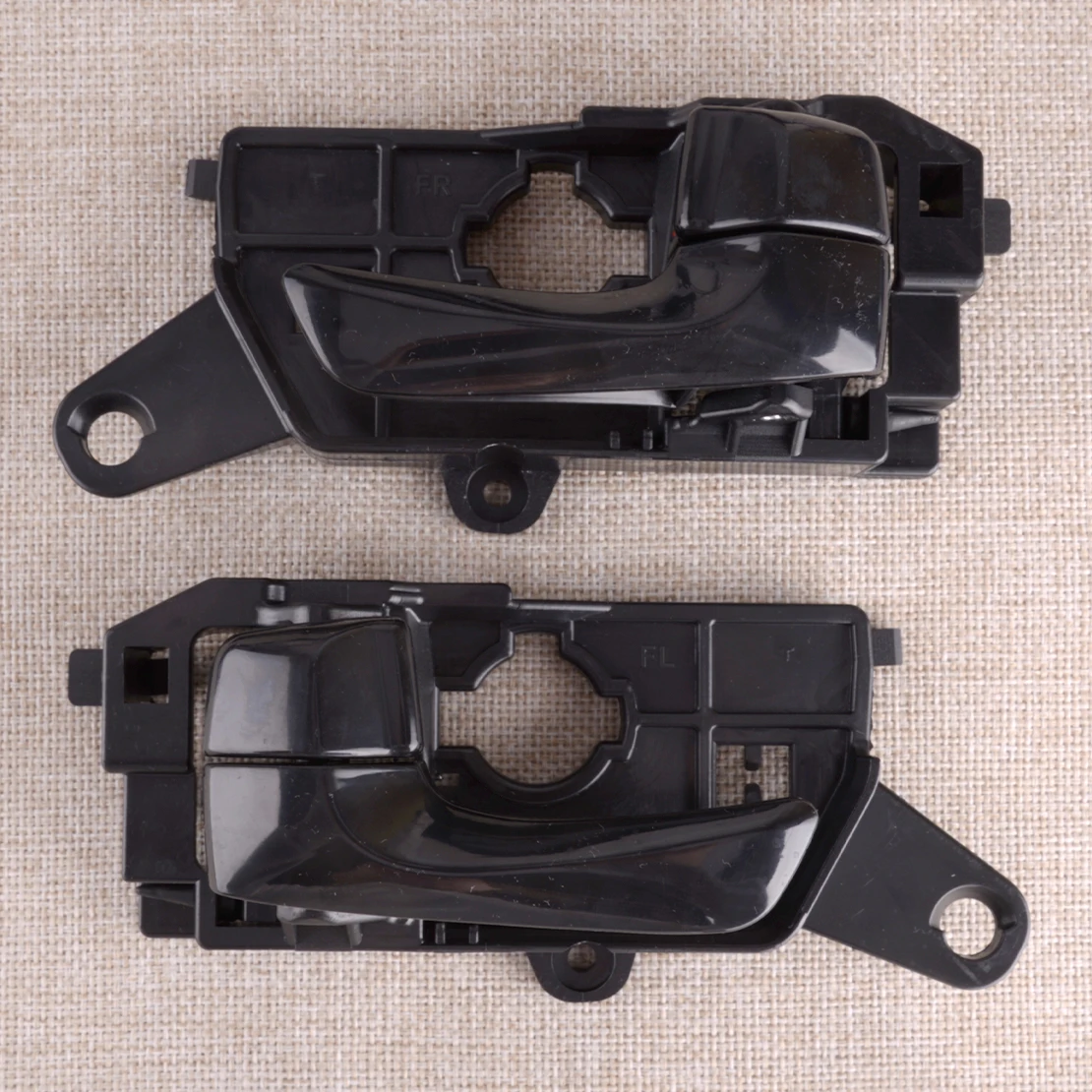 

1 Pair Car Interior Front Left & Right Door Handle 82610-3K520 82620-3K520 Fit for Hyundai Sonata 2008 2009 2010 Black Plastic