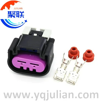 Auto 2pin plug 15454358 waterproof wiring harness fan connector with terminals and seals