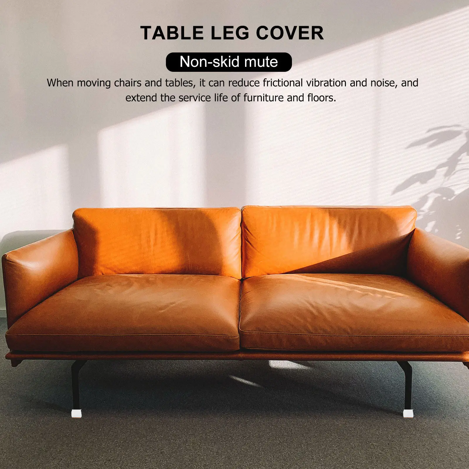 1Set Table Leg Protection Pads Thickened Flexible Silicone Chair Leg Covers Silent Glide Floor Protectors for Hardwood Tile