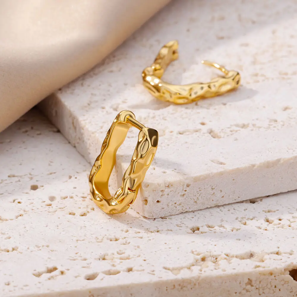 Stainless Steel Earrings for Women Gold Color Heart Hoop Earrings 2025 Trend Waterproof Piercing Ear Jewelry Accessories mujer - Image 2