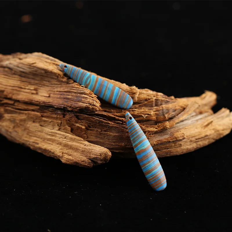 B&F Rainbow Jasper Earring Beads for Jewelry Making, Handmade Natural stones beads, Stones for jewelry Making Supplies