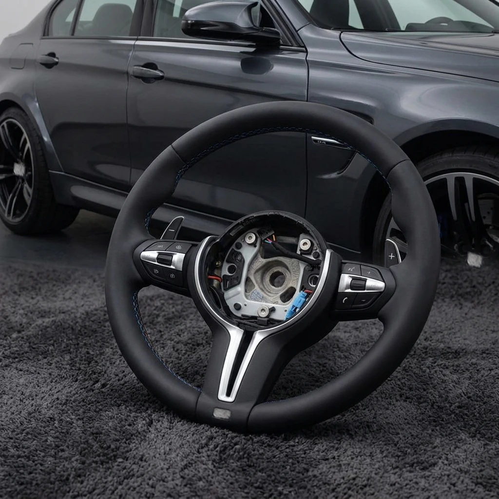 Leder-Sportlenkrad für BMW F30 F31 F34 F10 F11 F07 F20 F21 F22 F23 F32 F06 F12 F01 F02 1er 3er 5er 7er Serie