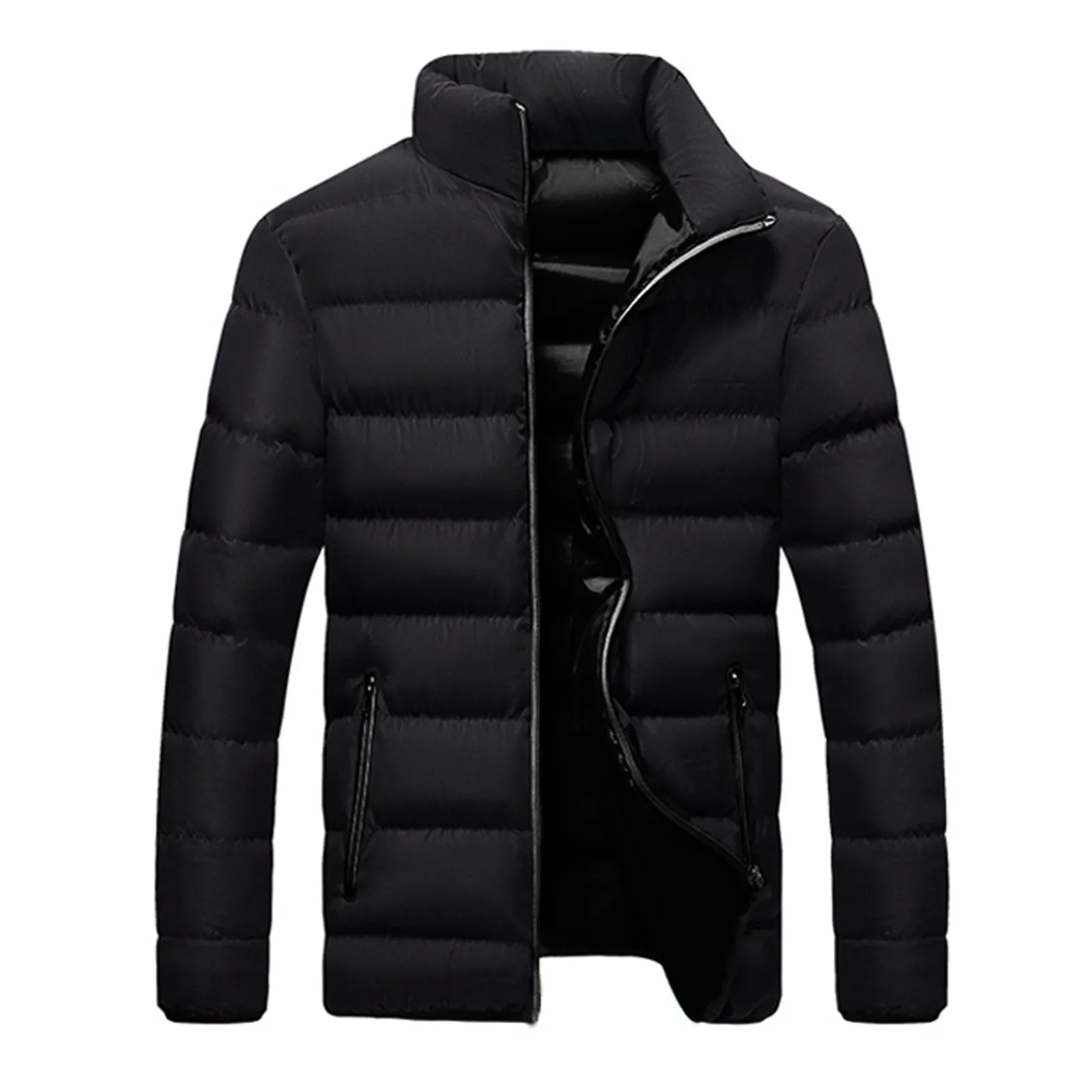 Men\'s Fall Winter Coats Fashion Cotton Padded Jacket For Men Down Coat Cotton Warm Clothing Men\'s Parka Plus Size Packable Light