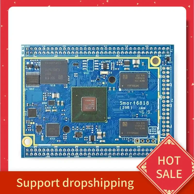 

B44C 1 шт. Основная плата Smart6818 S5P6818 Cortex-A53 Восьмиядерная основная плата Lubuntu Android 2 ГБ + 16 ГБ EMMC Обучение и разработка