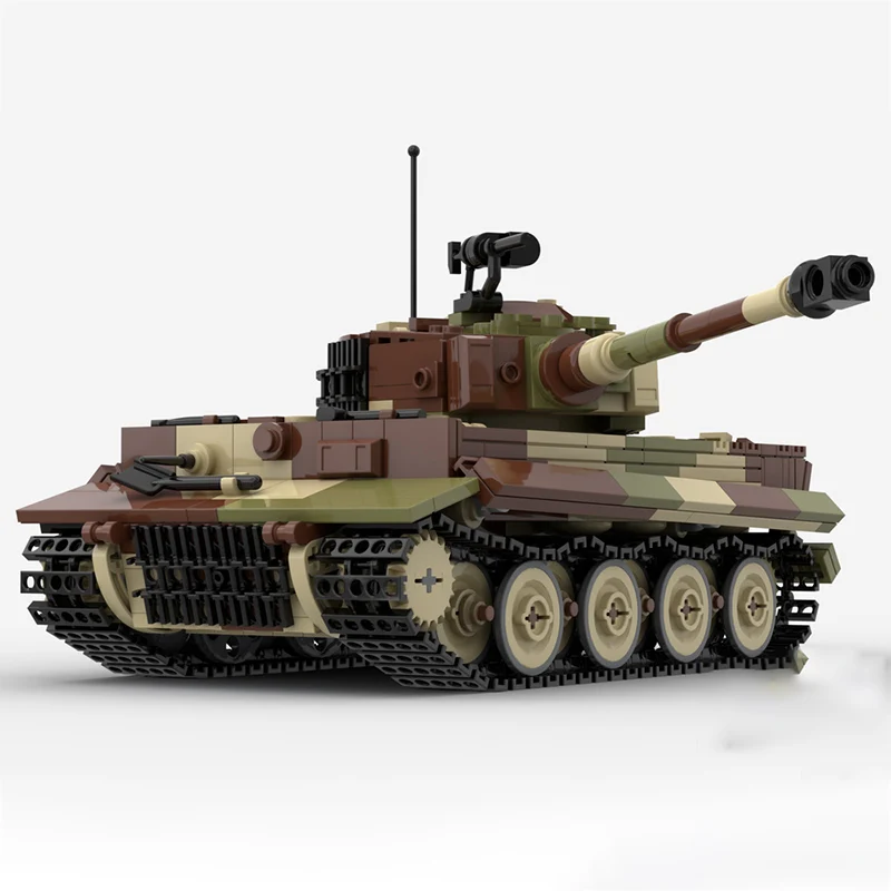 

V2 Military Tanks Model MOC Building Bricks War Equipment Modular Technology Gifts Holiday Assemble Children Toys Suit
