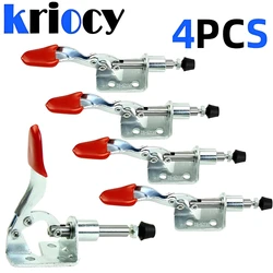 1/2/3/4pcs GH-301AM Quick Release Toggle Clamp 45KG-99Lbs Clamping Force Push-pull Clamps Plunger Stroke HandTool Vertical Type