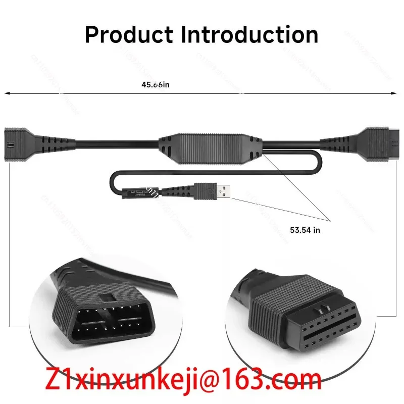 Yuanzheng X431DOIP Protocol Adapter Cable Conversion Head Is Suitable for PRO3S + V3.0 Serial Number Starting with 98878