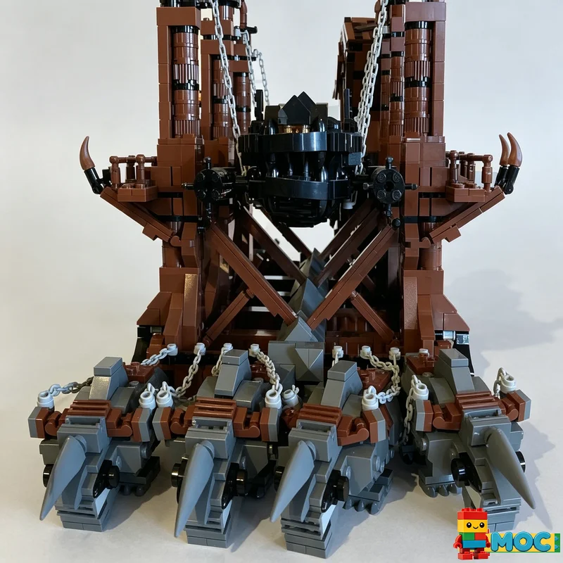2486 PCS Medieval Siege Hammer Catapult War Machine Diorama MOC Building Blocks Model DIY Assembly Educational Toy For funs Gift