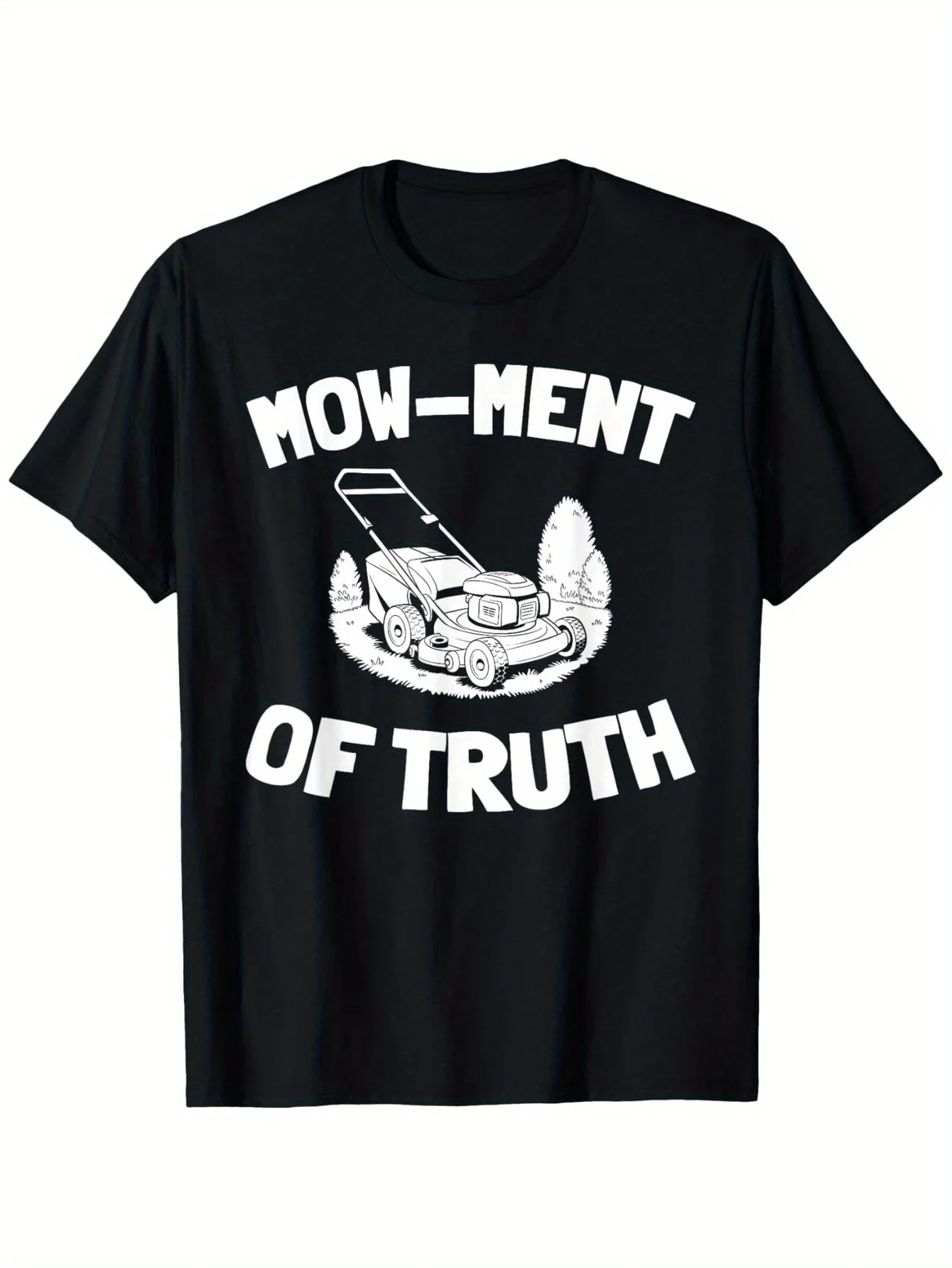1pc, Lawn Mowing Garden - Gardener Lawn Mower T-Shirt, Men's Fashion Full T-Shirt, Made from Soft and Comfortable Material, Brea