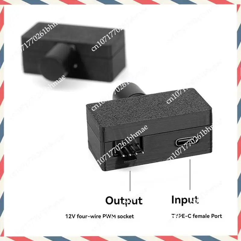 

-A21Z 2X контроллер скорости вентилятора 4-контактный ШИМ-регулятор вентилятора TYPE-C Источник питания DIY Кулер с водяным охлаждением Высокомощный ШИМ-регулятор вентилятора