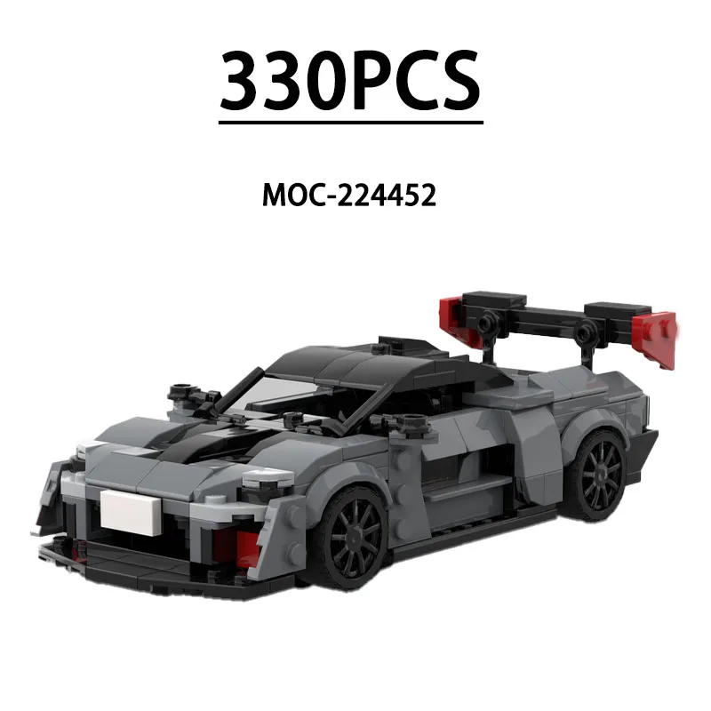 

Конструктор MOC-224452: Модель гоночного суперкара, 330 деталей. Развивающая игрушка для детей на День рождения, Рождество, Новый год. Подарок.