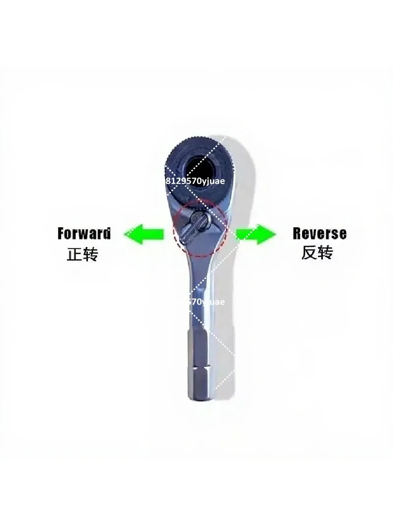 6.35mm Hex Ratchet Wrench Mini Screwdriver Two-Way Drive Repair Tool