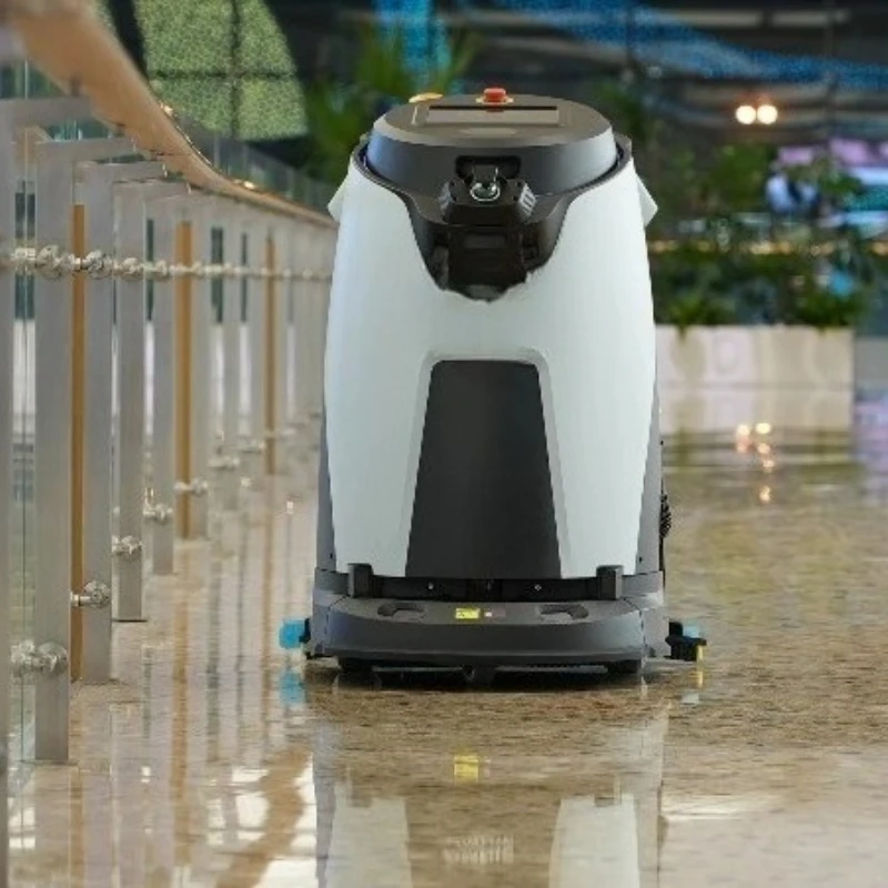 Customized Automatic Wash-and-Scrub Machine Commercial Floor Cleaning Robot Auto Charging Sweep Mop Wash All In One Cleaner