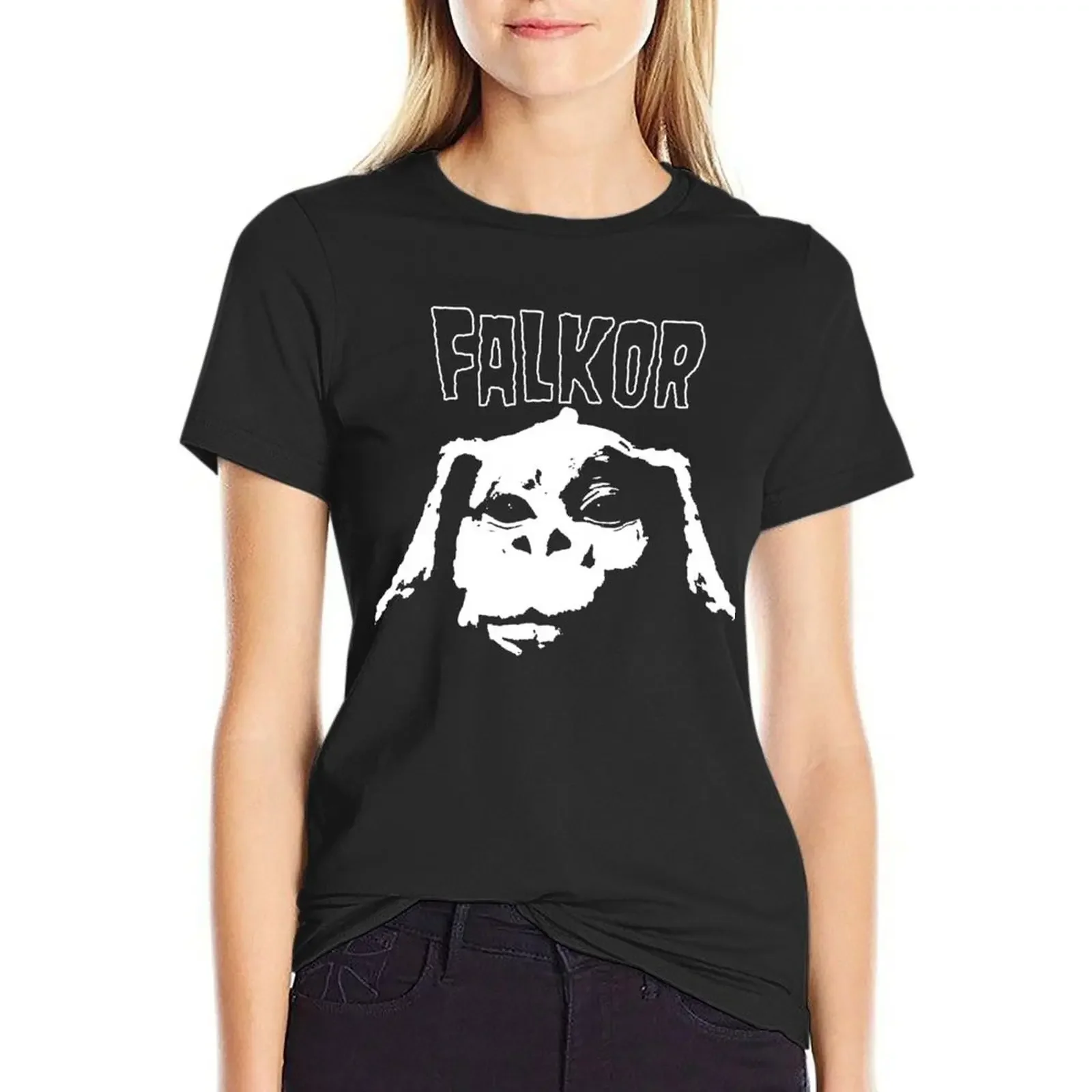 

Mens Womens Falkor Danzig Funny Fans T-Shirt customizeds shirts graphic tees blacks Women's tops