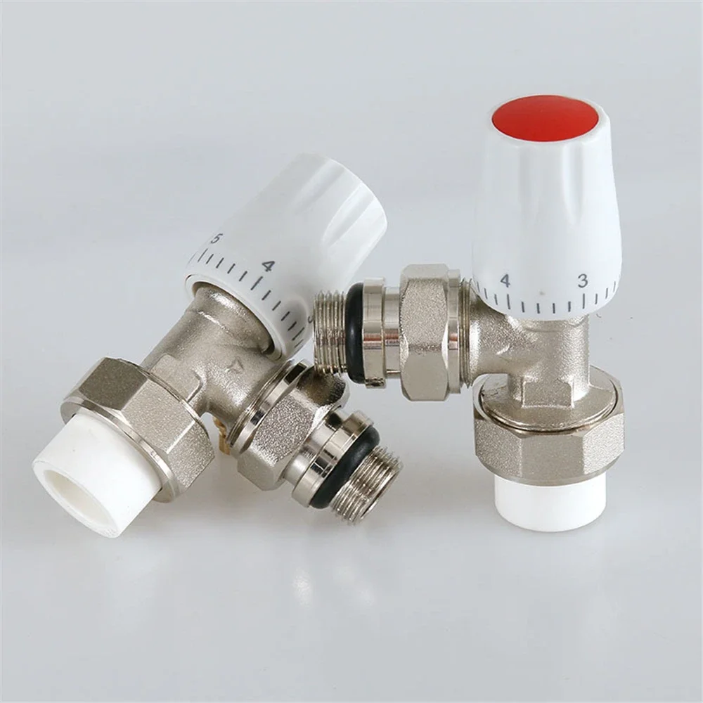 Nova válvula de controle de temperatura manual ppr20, radiador montado em superfície, válvula de aquecimento doméstico, interruptor, 4 pontos, 6 pontos