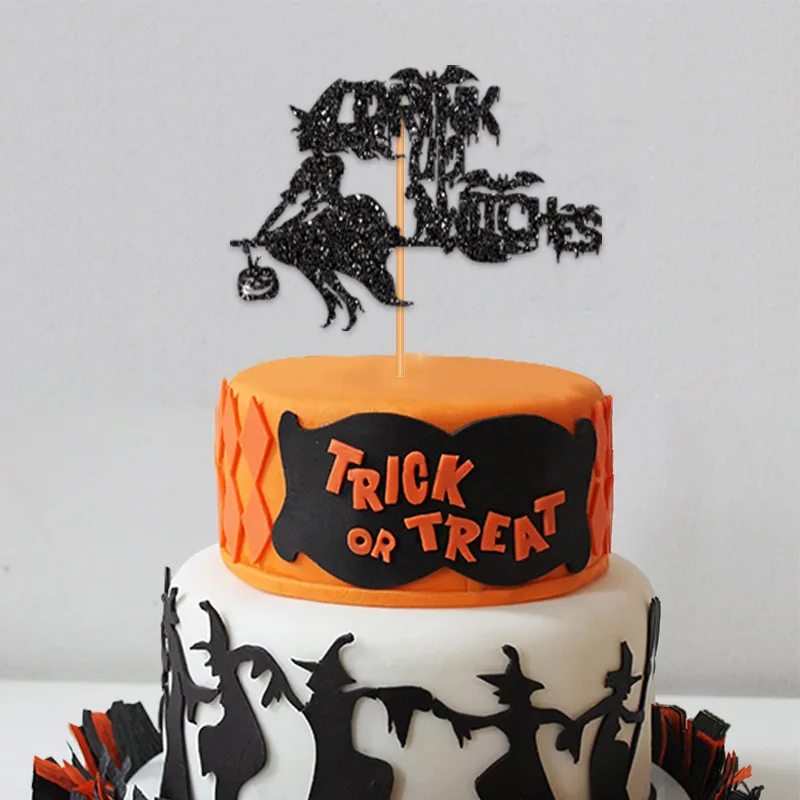 ハロウィンテーマデコレーション DRINK UP WITCHES プルフラッグ プルフラワーハット 魔女コウモリ スパイラルハンギングデコレーション