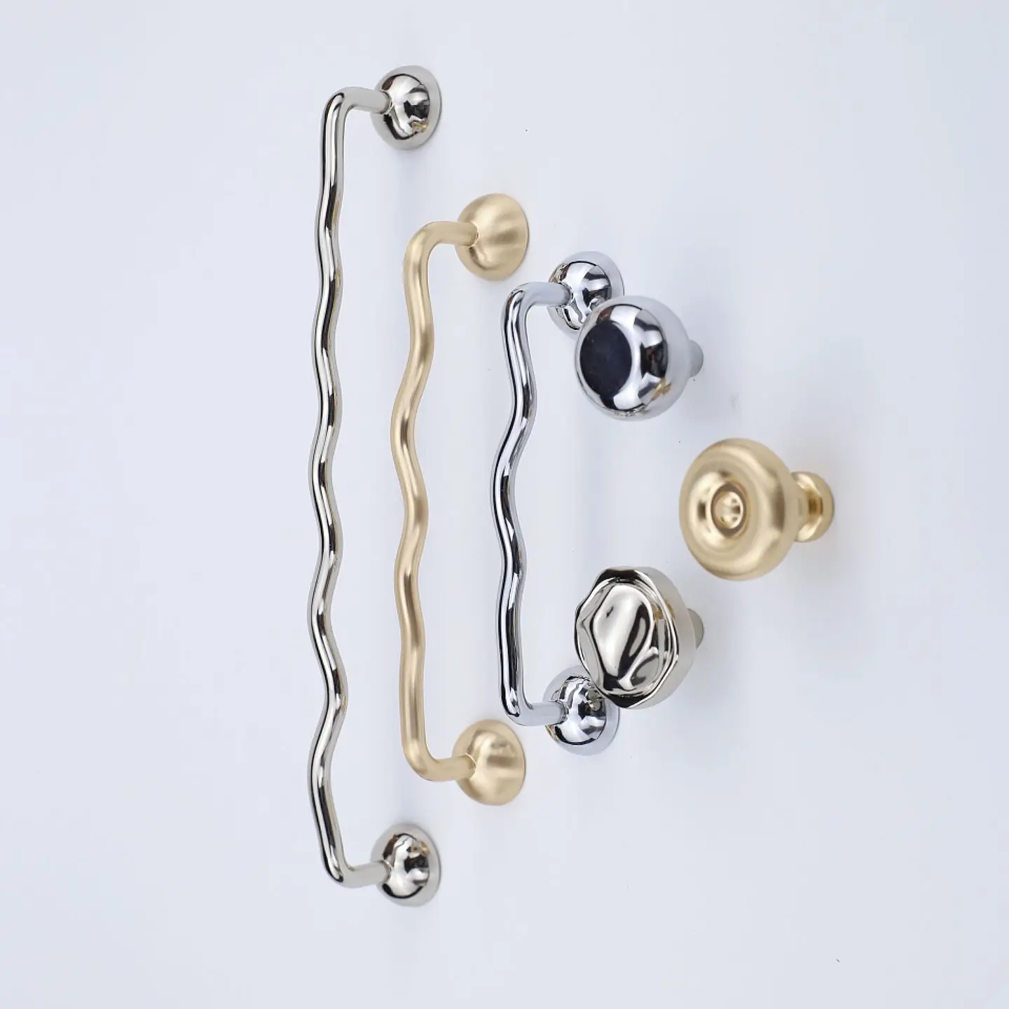 Creative furniture handle, cabinet pole pull, irregular minimalist handle, bedroom bedside mushroom knot and handle