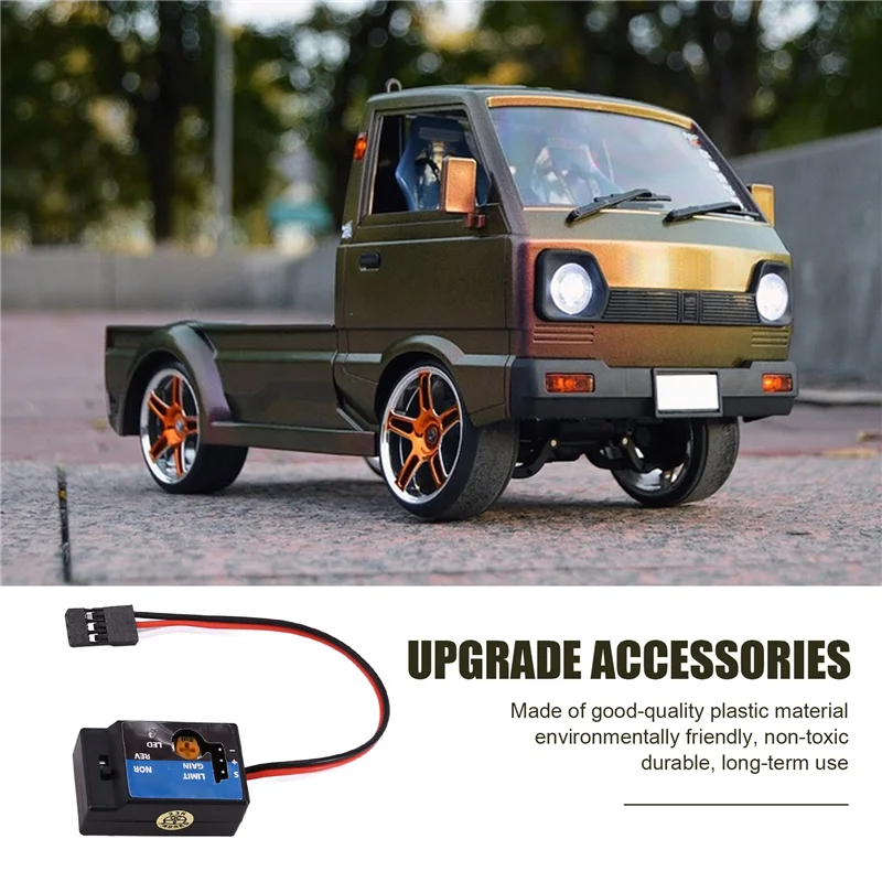

AB97-High-Speed Drift Auxiliary Gyro For WPL D12 Mini Truck Drift Flat Running RC Car Auxiliary Modification Accessories
