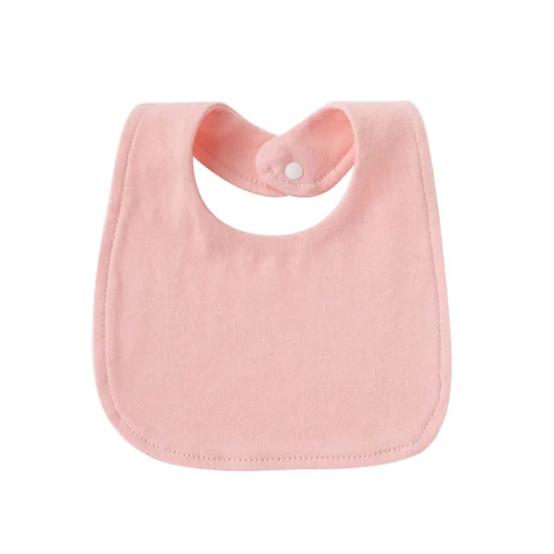 Cotton Newborn Baby Bibs Cute Print Kids Baby Saliva Towel Solid Color Newborn Burp Cloths for Girls Boys Feeding Accessories