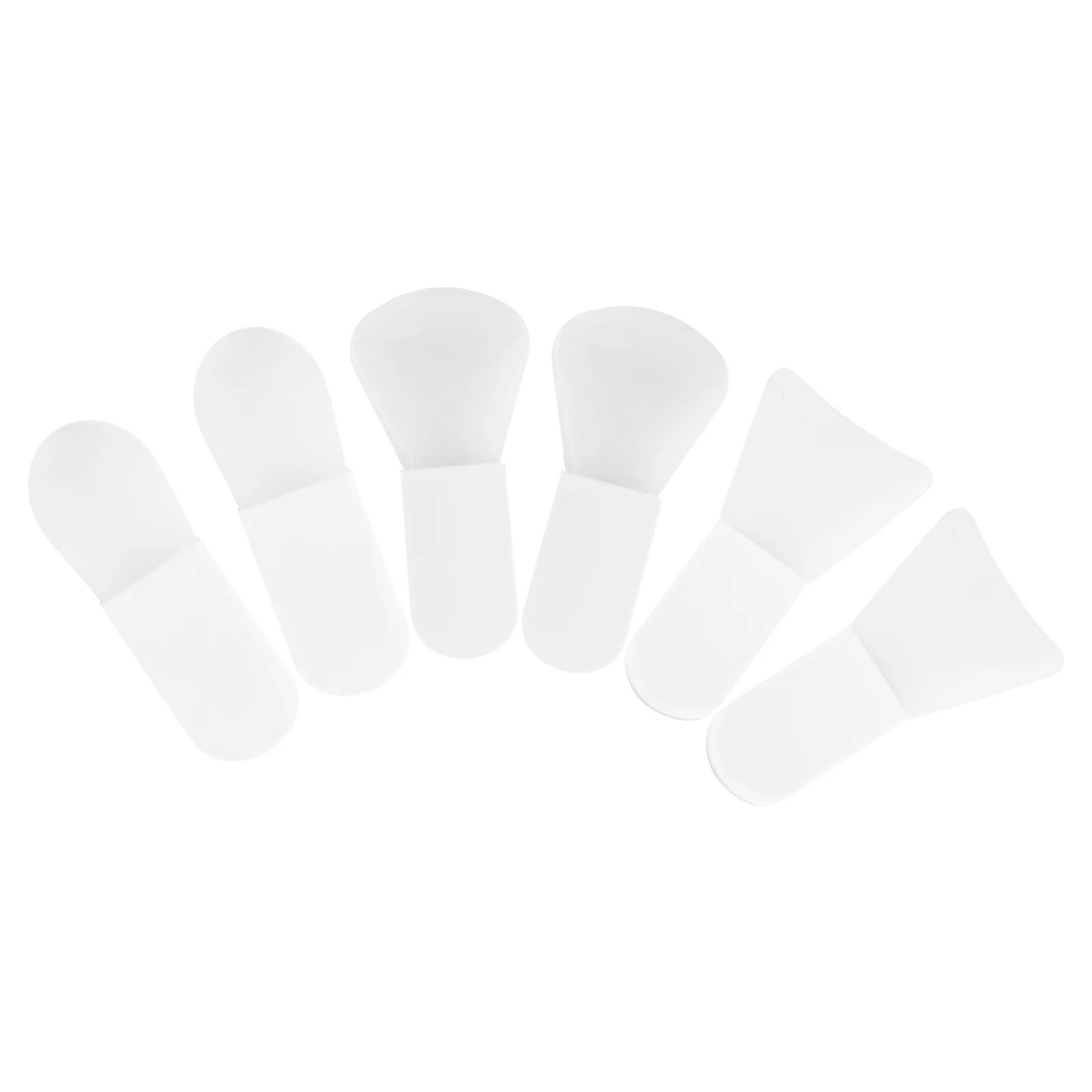 6 uds cepillo de máscara herramientas faciales de silicona aplicador de barro cepillos de cuidado mujeres amigables con la piel cepillos de máscara de barro cara