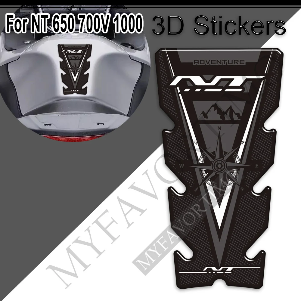 NT1100 Motorcycle For Honda NT 650 700V 1000 1100 NT650 Adventure Fuel Oil Tank Pad Decals Protector Stickers Kit