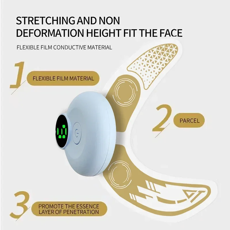 

New EMS Eye Massage Instrument Airbag Pressure Hot Compress Eyes Massager Relax Fatigue Care Smooth Eye Fine Line Facial Lifting