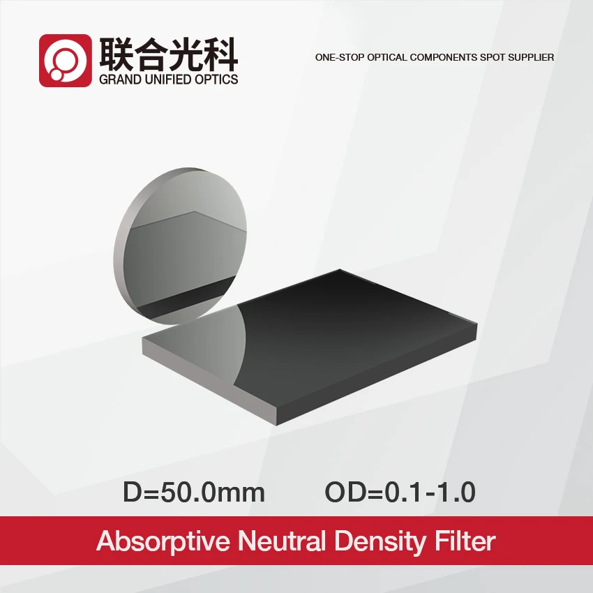 

OD 0.9 12.5% Transmission Absorptive Neutral Density ND Filters Dia 50mm
