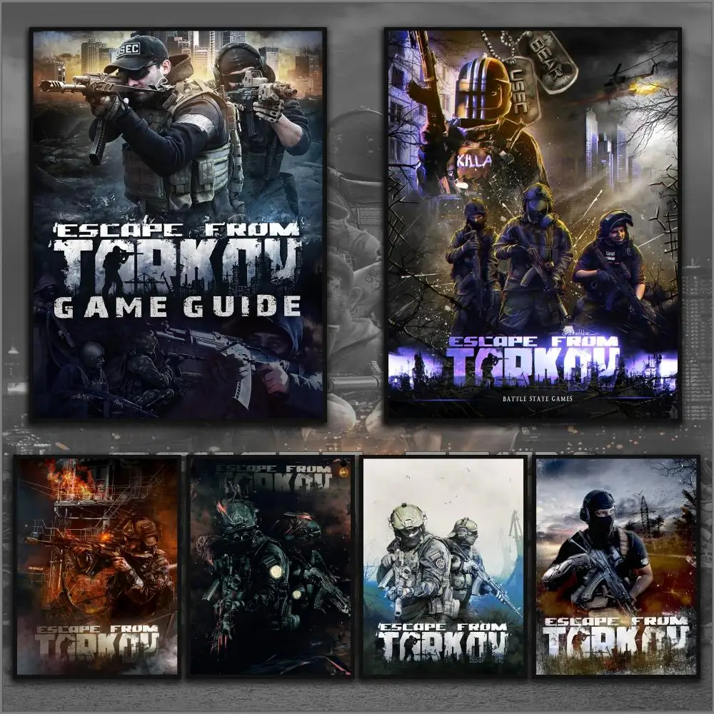 لعبة الهروب من T-TarkovS ملصق HD الفن لزجة جدار مقاوم للماء المنزل أنيمي فيلم المغني غرفة المعيشة غرفة نوم بار الجمالية #1