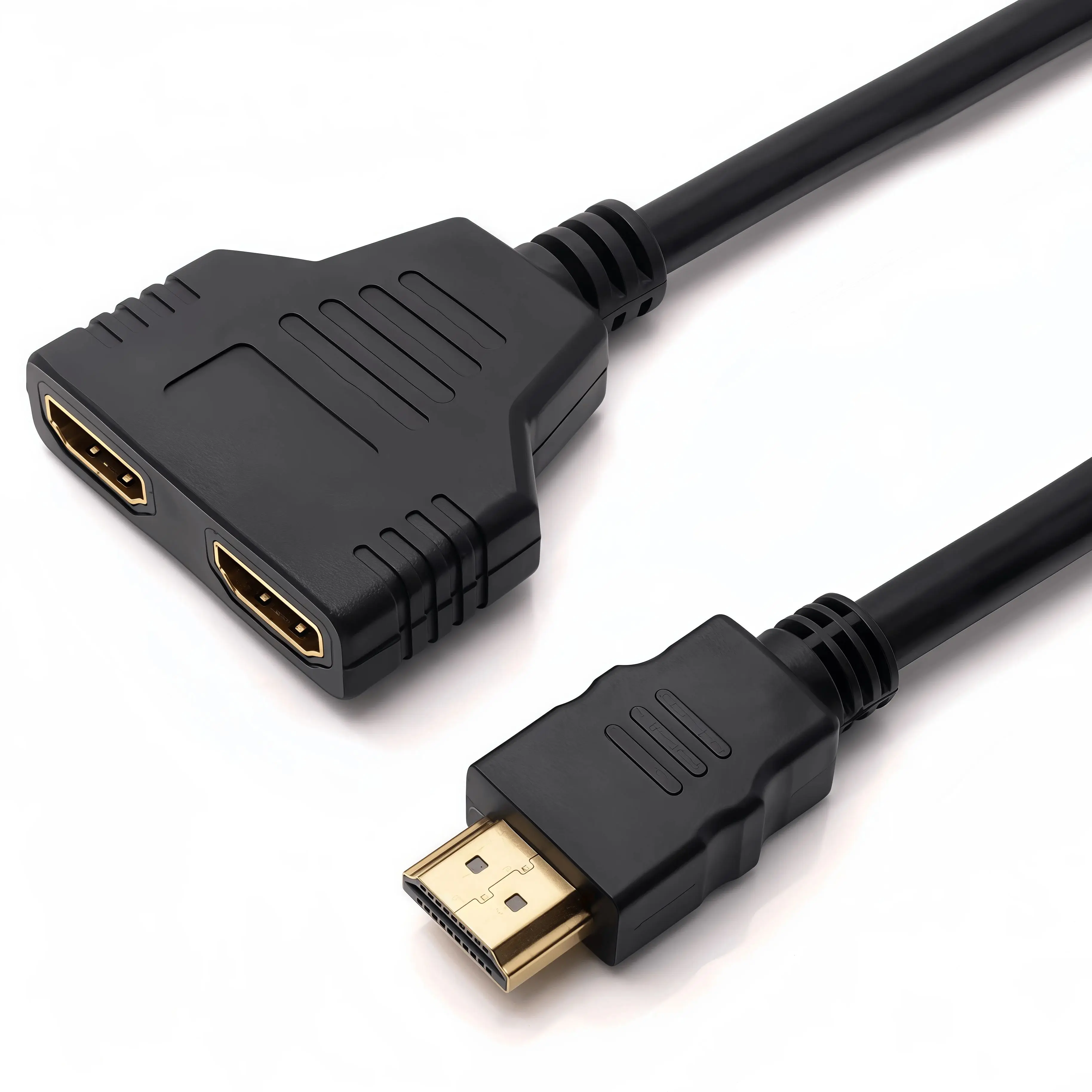 Adaptateur répartiteur HDMI 1 vers 2 – Duplicateur de signal HD 1080P, câble Y mâle vers 2 femelles pour double configuration de moniteur/TV