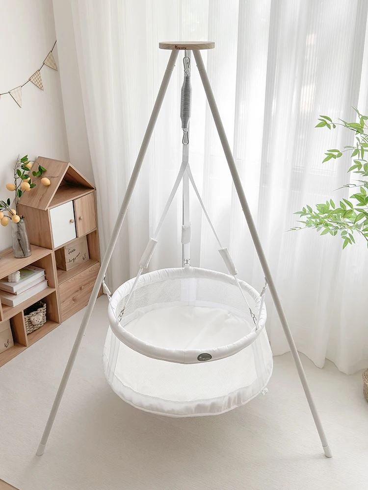 Multi Functional Up and Down Baby Rocking Bed Comfort Baby Swings Children\'s Swing Hammock Bracket Hands Free Baby Bassinet