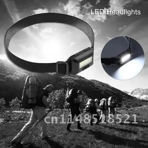 

LED Headlamp Mini COB 3 Modes Waterproof Headlight Head Flashlight Torch Lanterna For Outdoor Camping Night Fishing