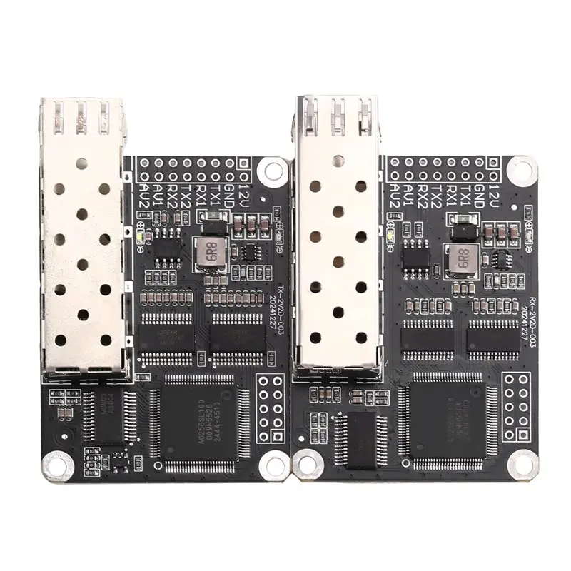 

ABIJ-2 Analog Video 2 TTL Over Fiber Converter LC Optical Transceiver Module TX RX High Speed TTL Up 4