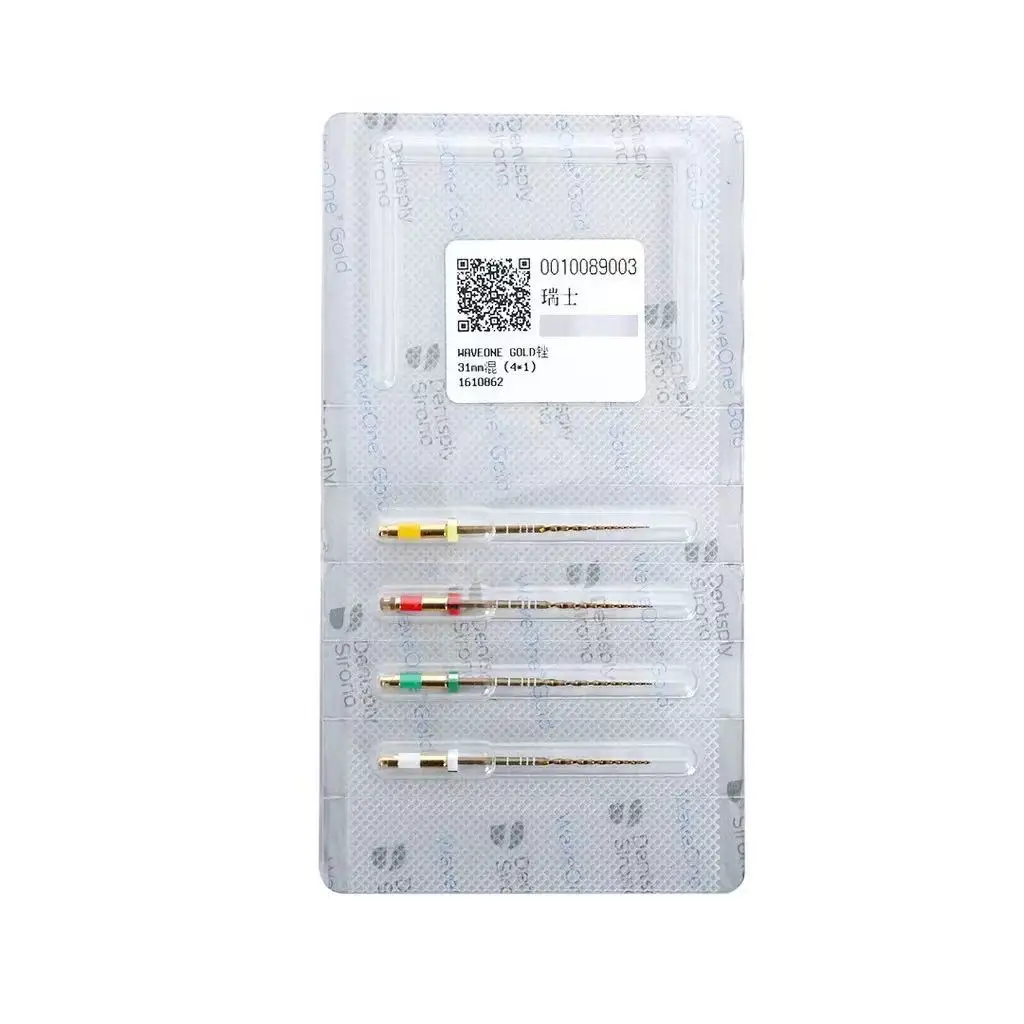 1 قطعة Dentsply الأسنان موجة الذهب أداة دوارة ملفات المحرك الحراري لأداة قناة الجذر طب الأسنان المواد