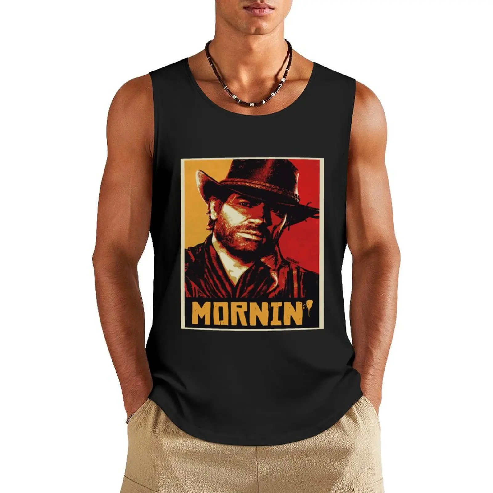 Arthur Morgan Arthur Tank Top sports suits clothing men summer Men's tops Men sleeveless tee