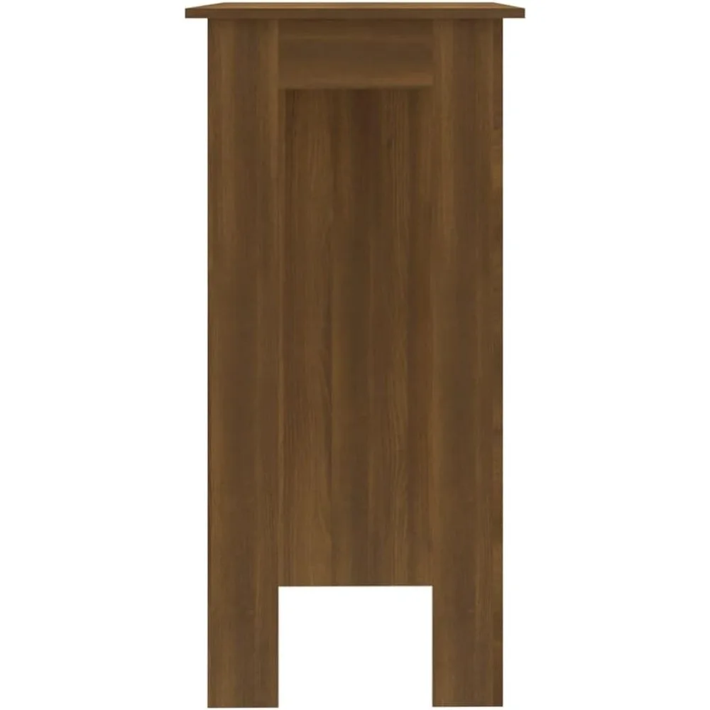 Tavolo da bar in legno ingegnerizzato di quercia - Mobili da bistrot moderni con ripiano per cucina e sala da pranzo, 40,2"x19,7"x40,7"