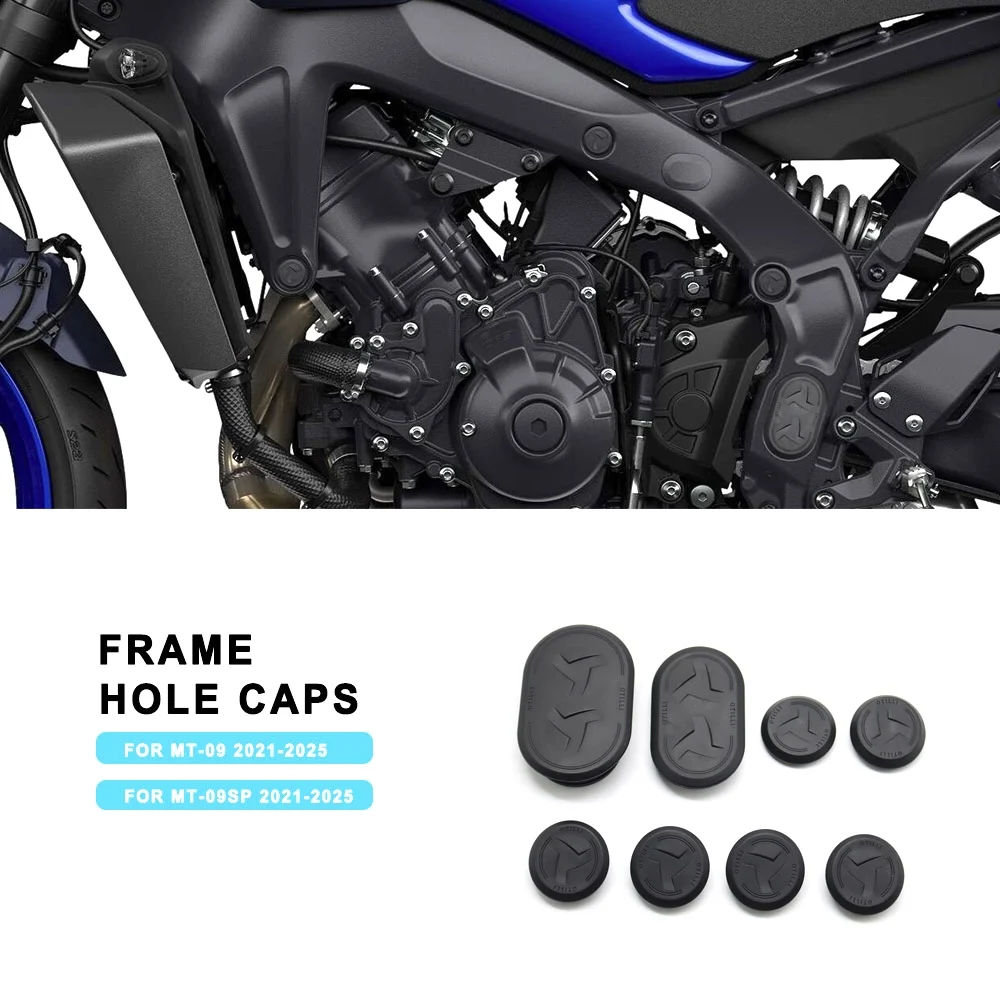 Tampa do quadro da motocicleta capa plug kit decoração substituição para mt 09 MT-09 sp 2021-2025 2024 quadro buraco capa tampas